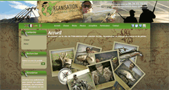 Desktop Screenshot of organisation-chasse-peche.com